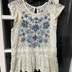 Girls XL (18) ARIZONA lace top.EUC